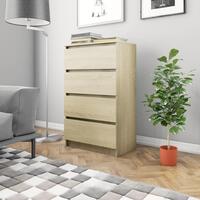Skænk 60x35x98,5 cm konstrueret træ sonoma-egetræsfarvet