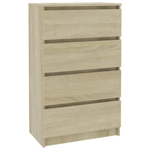 Skænk 60x35x98,5 cm konstrueret træ sonoma-egetræsfarvet