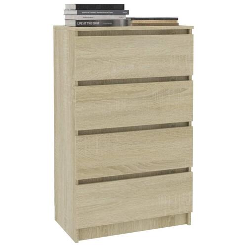 Skænk 60x35x98,5 cm konstrueret træ sonoma-egetræsfarvet