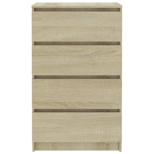 Skænk 60x35x98,5 cm konstrueret træ sonoma-egetræsfarvet