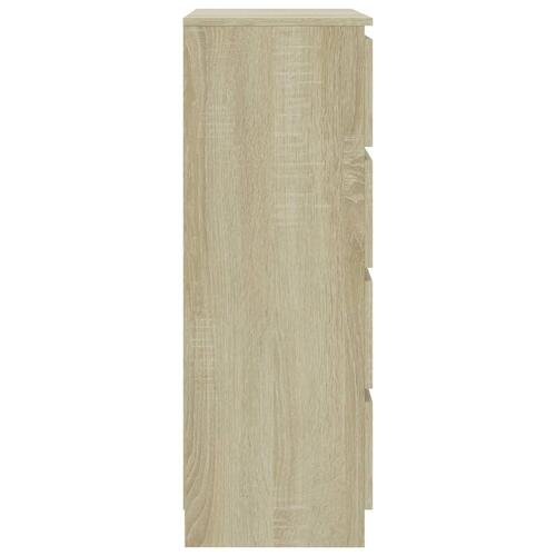 Skænk 60x35x98,5 cm konstrueret træ sonoma-egetræsfarvet