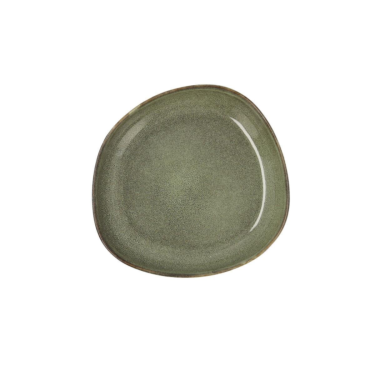 Bidasoa Ikonic dyb tallerken i keramik, grøn 20,5 × 19,5 cm - pakke med 6