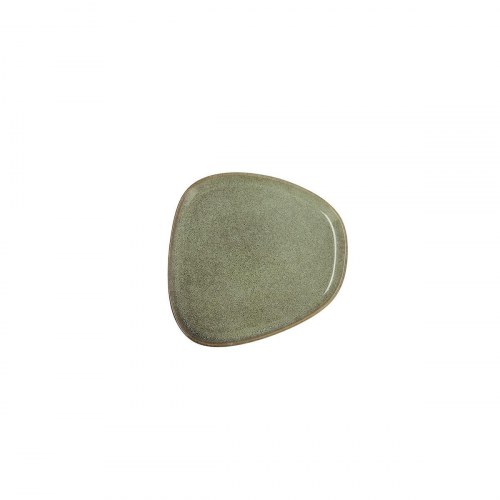 Bidasoa Ikonic flad tallerken, grøn keramik, 14 × 13,6 cm (12 stk)
