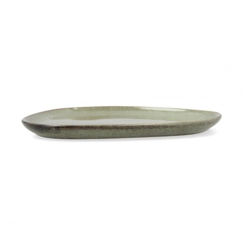 Bidasoa Ikonic flad tallerken, grøn keramik, 14 × 13,6 cm (12 stk)
