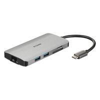 USB Hub C D-Link DUB-M810 Sølvfarvet
