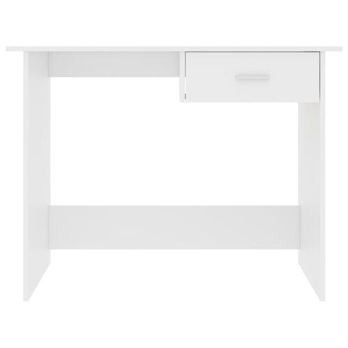 Skrivebord 100x50x76 cm konstrueret træ hvid
