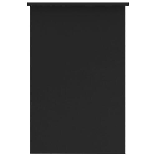Skrivebord 100x50x76 cm konstrueret træ sort