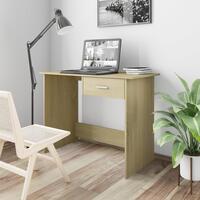 Skrivebord 100x50x76 cm konstrueret træ sonoma-eg