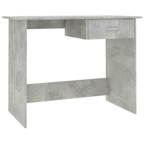 Skrivebord 100x50x76 cm konstrueret træ betongrå