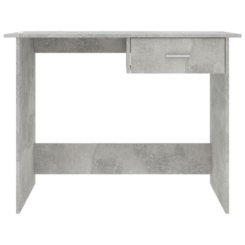 Skrivebord 100x50x76 cm konstrueret træ betongrå