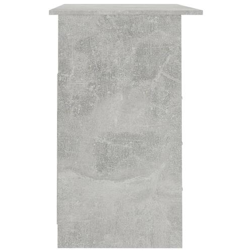 Skrivebord med skuffer 110x50x76 cm spånplade betongrå