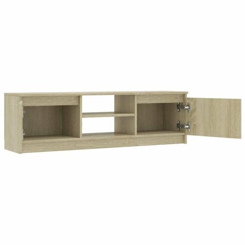 Tv-skab 120x30x35,5 cm konstrueret træ sonoma-eg