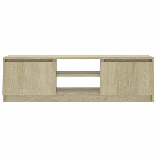 Tv-skab 120x30x35,5 cm konstrueret træ sonoma-eg