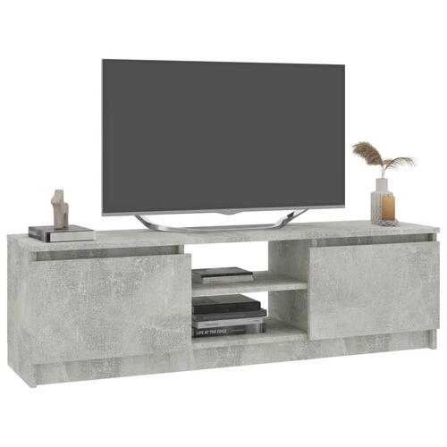 Tv-skab 120x30x35,5 cm konstrueret træ betongrå