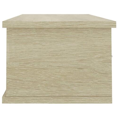 Vægskab med skuffer 88x26x18,5 cm konstrueret træ sonoma-eg