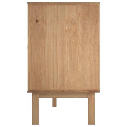 Skænk OTTA 113,5x43x73 cm massivt fyrretræ brun og hvid