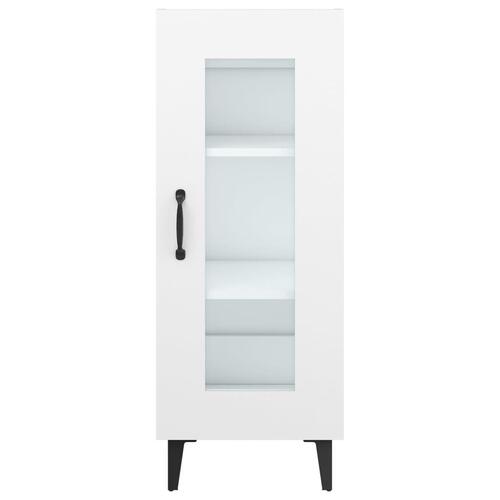 Skænk 34,5x34x90 cm konstrueret træ hvid
