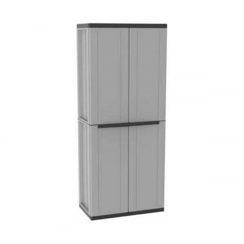 Terry Store-Age garderobeskab JLINE268, sort/grå, harpiks/plast, 68 × 37,5 × 163,5 cm