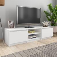 Tv-bord 140x40x35,5 cm konstrueret træ hvid