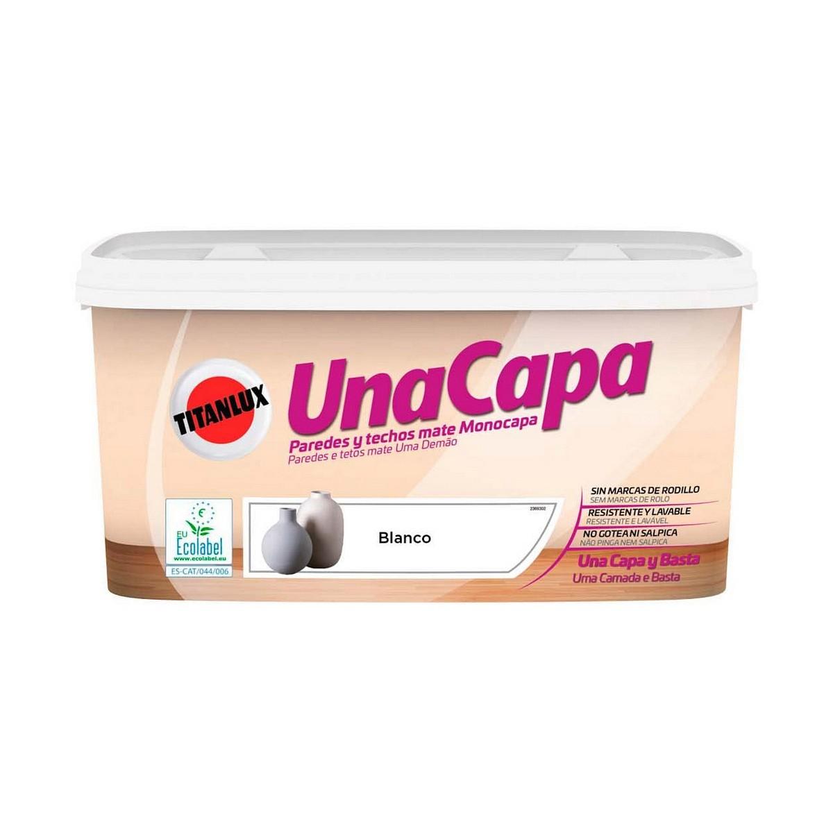 Titanlux vægmaling hvid 4 l - mat og vaskbar