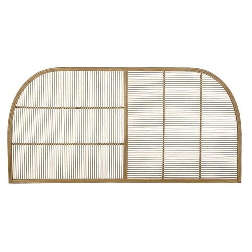 Sengegavl Natur Brun Rattan (160 x 4 x 80 cm)