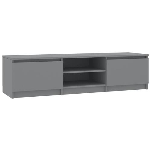Tv-bord 140x40x35,5 cm konstrueret træ grå
