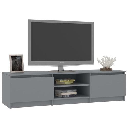 Tv-bord 140x40x35,5 cm konstrueret træ grå