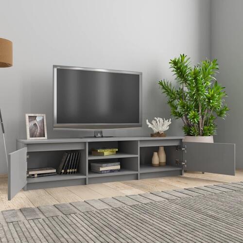 Tv-bord 140x40x35,5 cm konstrueret træ grå