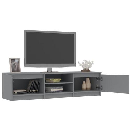 Tv-bord 140x40x35,5 cm konstrueret træ grå