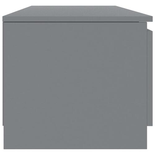 Tv-bord 140x40x35,5 cm konstrueret træ grå