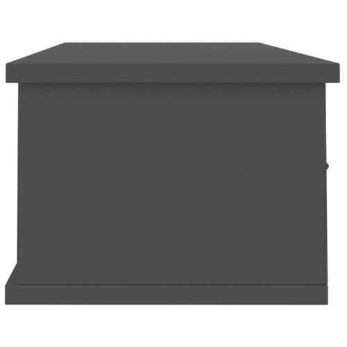 Vægskab med skuffer 88 x 26 x 18,5 cm spånplade grå