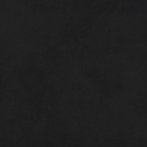 Lænestol med fodstøtte mikrofiberstof Sort