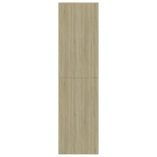 Bogreol/rumdeler 155x24x160 cm konstrueret træ sonoma-eg