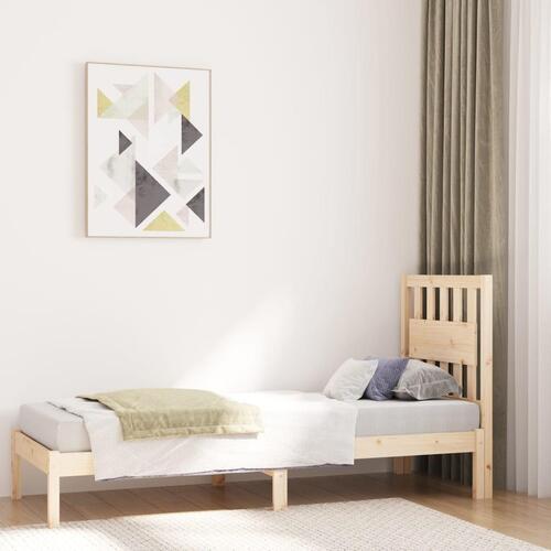 Sengeramme 75x190 cm massivt fyrretræ