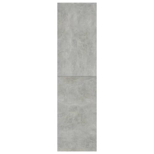 Bogreol/rumdeler 155x24x160 cm konstrueret træ betongrå
