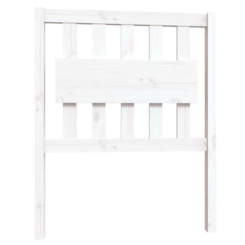 Sengeramme 75x190 cm Small Single massivt fyrretræ hvid