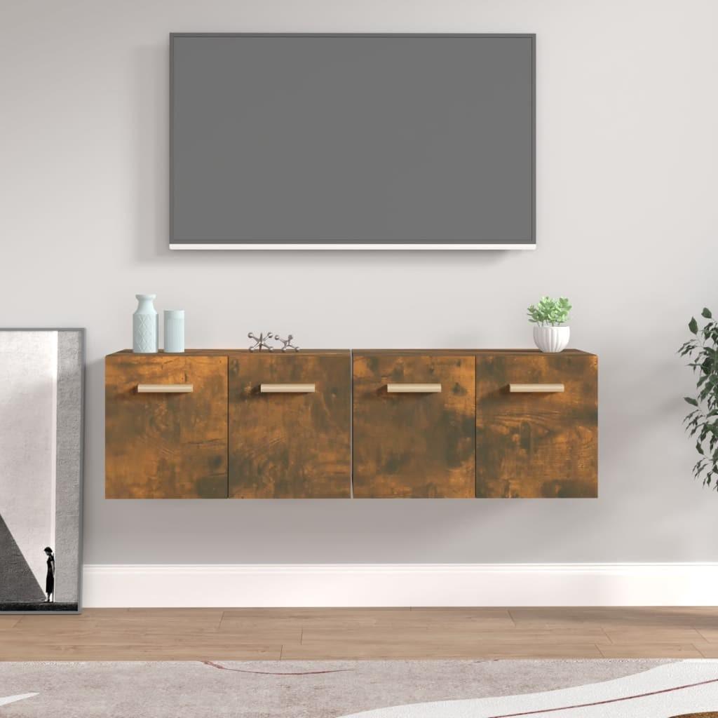 Vægskabe 2 stk. 60x36,5x35 cm konstrueret træ sonoma-eg