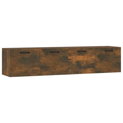 Vægskabe 2 stk. 60x36,5x35 cm konstrueret træ sonoma-eg