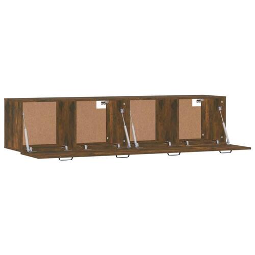 Vægskabe 2 stk. 60x36,5x35 cm konstrueret træ sonoma-eg