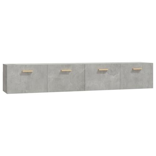 Vægskabe 2 stk. 100x36,5x35 cm konstrueret træ betongrå
