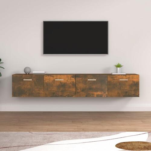 Vægskabe 2 stk. 100x36,5x35 cm konstrueret træ sonoma-eg