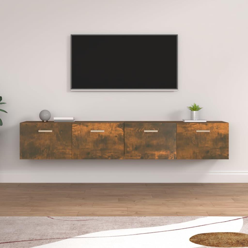 Vægskabe 2 stk. 100x36,5x35 cm konstrueret træ sonoma-eg