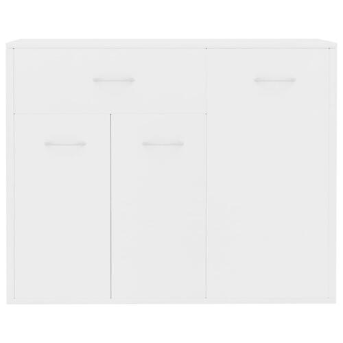 Skænk 88x30x70 cm konstrueret træ hvid