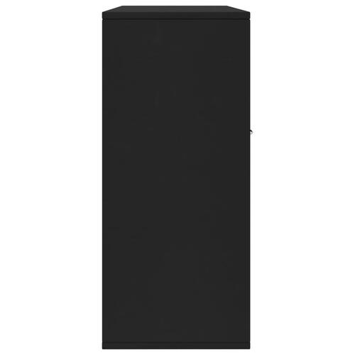 Skænk 88x30x70 cm konstrueret træ sort
