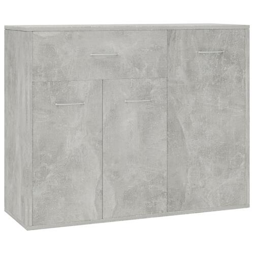 Skænk 88x30x70 cm konstrueret træ betongrå