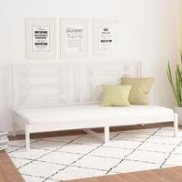 Daybed 80x200 cm massivt fyrretræ hvid