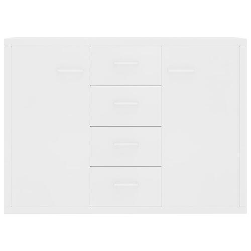 Skænk 88x30x65 cm konstrueret træ hvid