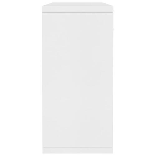Skænk 88x30x65 cm konstrueret træ hvid