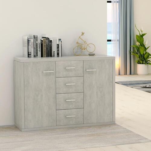 Skænk 88x30x65 cm konstrueret træ betongrå