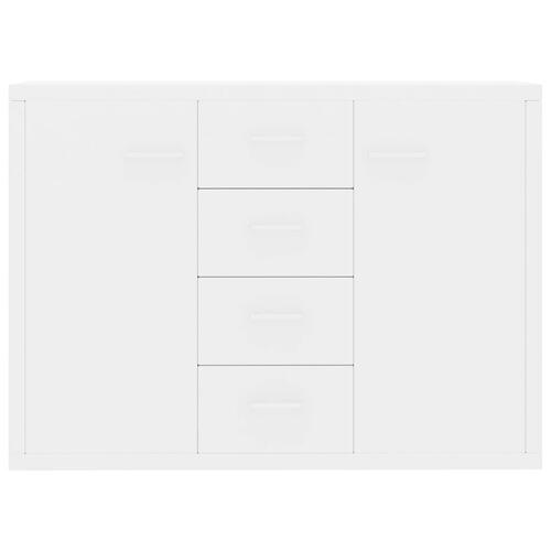Skænk 88 x 30 x 65 cm spånplade hvid højglans